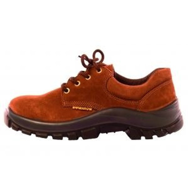 Zapato De Cuero Top Nobuck Marrón,pta. Acero,t:41  Worksafe 0
