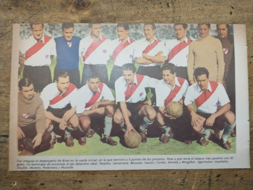 Recorte River Plate Equipo 1939 Santamaría Besuzzo 0