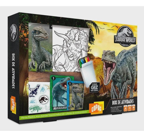 Box De Atividades Jurassic World Copag 0