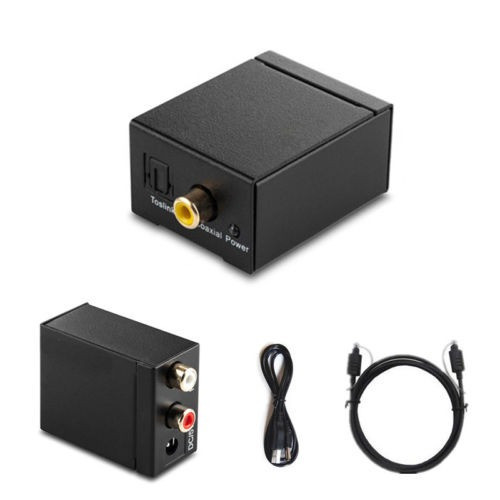 Adaptador De Convertidor De Audio Toslink Digital A Analógic 0