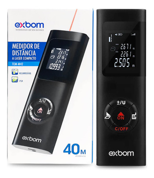 Trena Digital A Laser Slim 40 Metros De Distancia 0