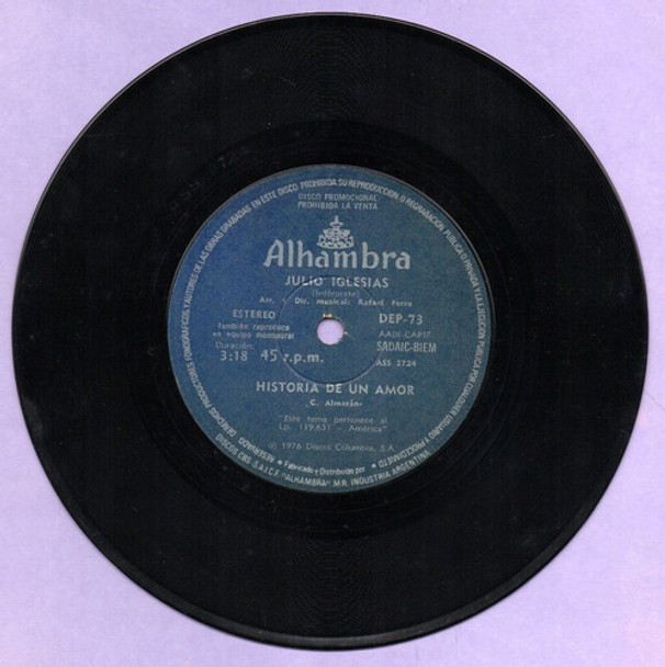 Vinilo Simple De Julio Iglesias 0