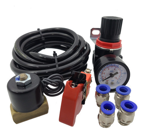 Kit Booster Universal Com Engate Rapido Registro Manometro 0