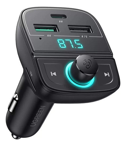 Adaptador Bluetooth Ugreen P/ Auto Black 0