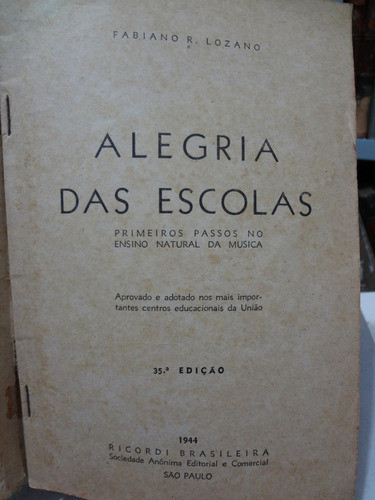 Partiutura Canto Da Juventude E Alegria Das Escolas 0