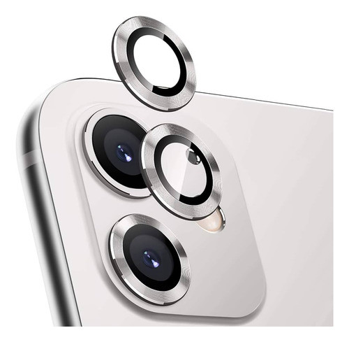 Vidrio Protector Aluminio Plateado iPhone 13 Mini 0
