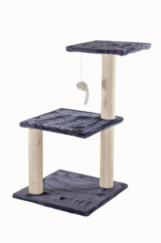 Torre Entretenimiento Con Rascador Para Gatos 40x40x75 0