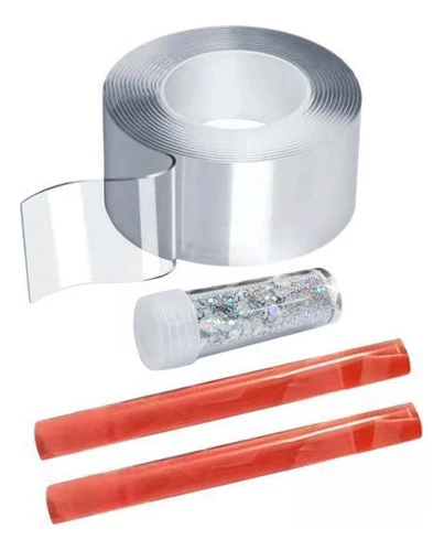 4 X 2-4 Pacotes De Bolhas De Fita Dupla Face Relaxante 4 Pcs 0