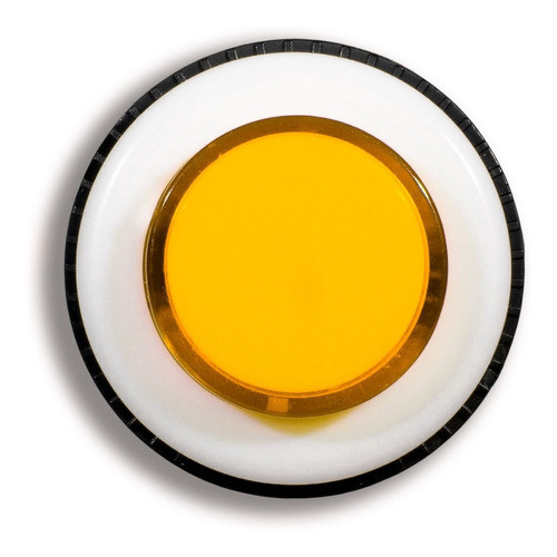 Botão Fliperama Amarelo Pbs29 Kit 10 Peças 0