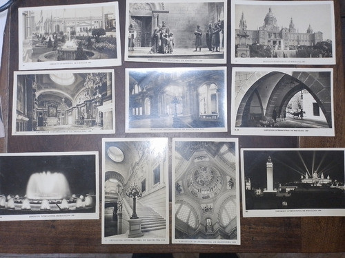 10 Postales - Exposicion Internacional De Barcelona 1929 0