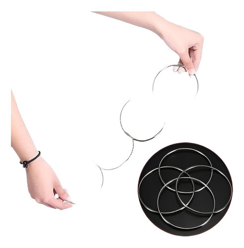 Etapa De 4pcs Cerrar Anillos Lazo Mágicos Establecido De Blo 0