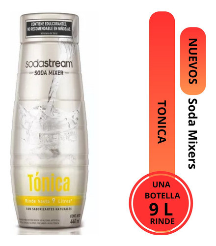 Sodastream Soda Mixer Tonica Saborizante Gaseosas Bebidas 0