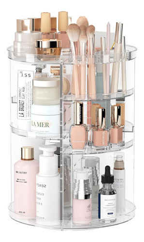 Maquillaje Giratorio Con 8 Capas Ajustables Y Bandeja 0