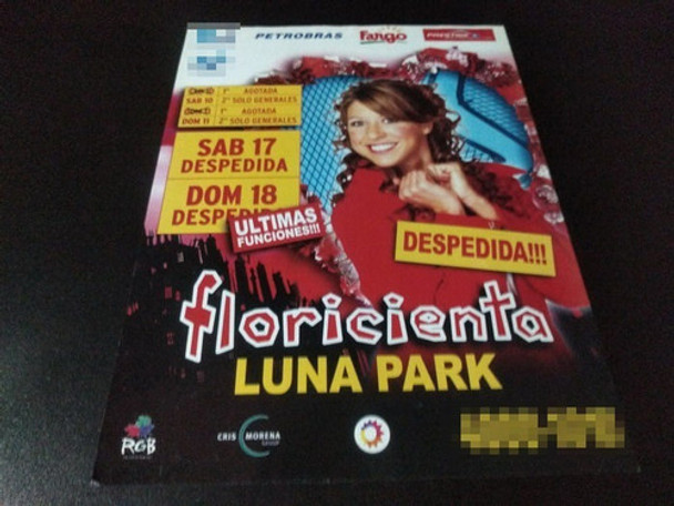 (pd351) Publicidad Clipping Floricienta Luna Park * 2005 0