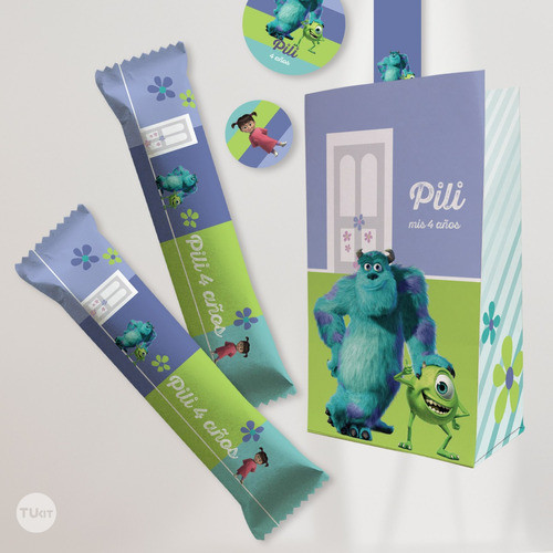 Kit Imprimible Monster Inc Candy Bar Tukit 0