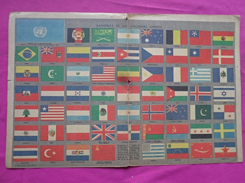 Banderas De Las Naciones Unidas - Lamina Billiken 0