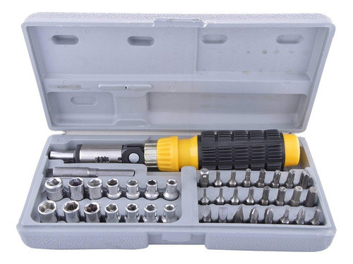 Caja Juego Puntas Y Tubos Destornillador Set X 41 Piezas 0
