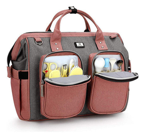 Bolsa De Pañales Con Correas Para Cochecitos Y Cambiador 0