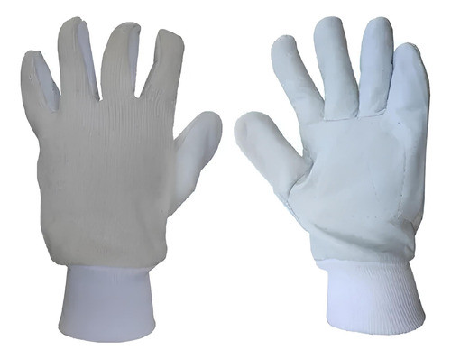 Luva De Vaqueta Mista Com Dorso Em Grafatex Teknoluvas 0