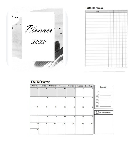 Planner Pdf -  Organizador De Estudio Para Imprimir 0