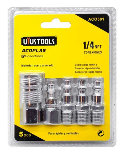 Acople Cromado Uyus Para Compresor, Calidad Garantizada 0