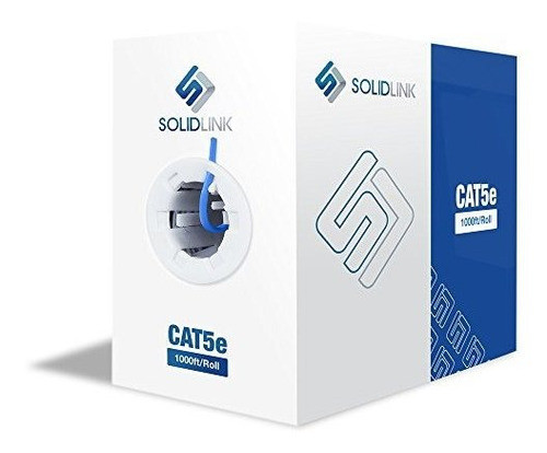 Solidlink Cat5e 1000ft Utp Cable Conductor Solido 24awg Lan 0