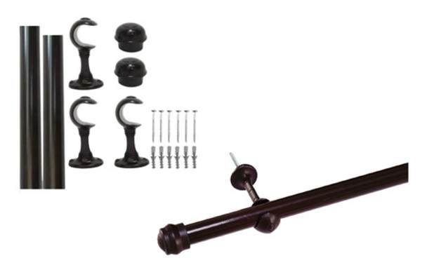 Kit Varão Simples Para Parade Varal Cortina 3,50 Metros 0 Kit Varão Simples Para Parade Varal Cortina 3,50 Metros 0