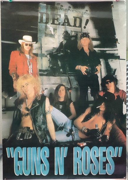 Guns N' Roses A. Rose Poster Cartel Lamina  Vintage G/tamaño 0