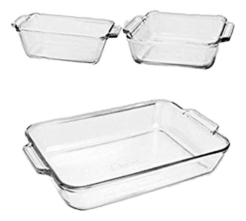 Juego De Charolas P/horno Anchor Hocking Oven Basics 3 Uds. 0