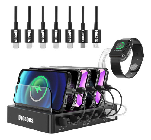Estacin De Carga Usb Para iPhone 14, Estacin De Carga Cosoos 0