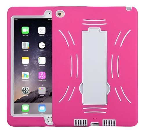 Doble Capa Híbrida Caucho Pc Funda Para Apple iPad 2 Aire Ca 0