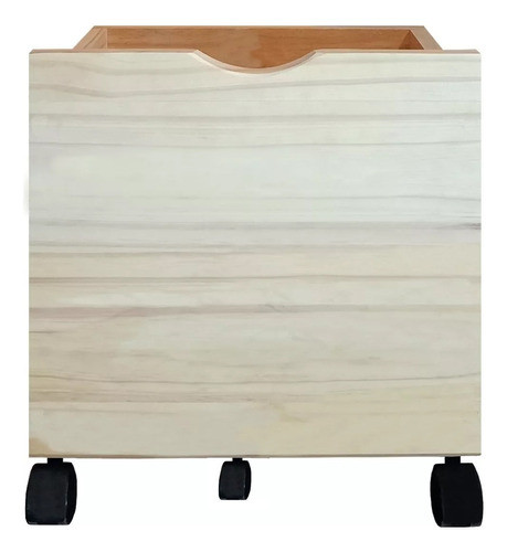 Cajon Baul Juguetero Liso Con 3 Ruedas Ohventas Verdulero 0