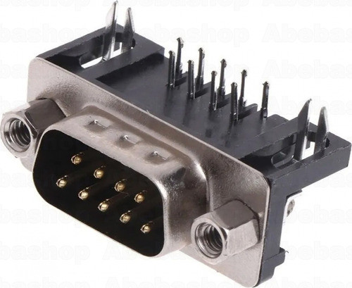Pack 10x Conector Db9 Macho 90 Grados Para Pcb 0