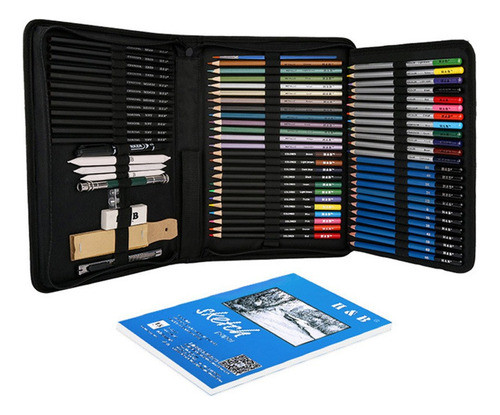 ,, H&b 71pcs/set Kit De Desenho Profissional Esboço Lápis 0
