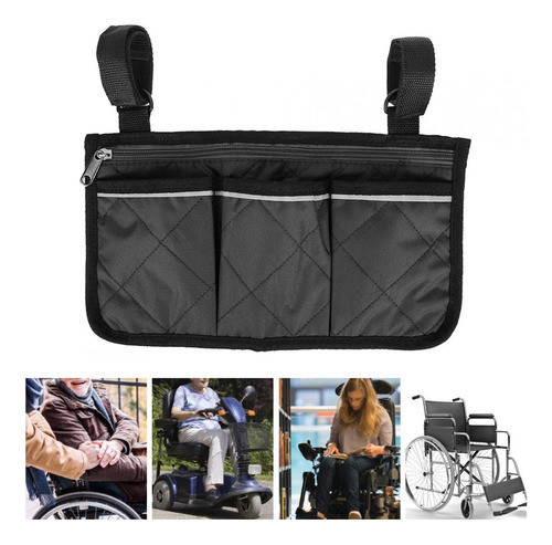 Multifuncional Cadeira De Rodas Scooter Braço Bolsa Lateral 0