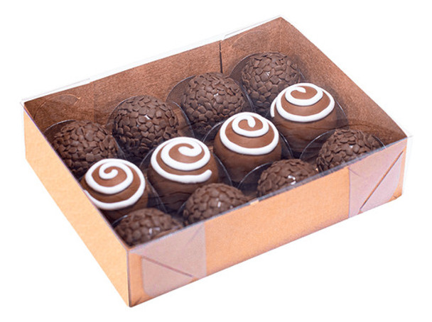 Caixa Basic 12 Doces Kraft - Pct C/ 50 Unidades 0
