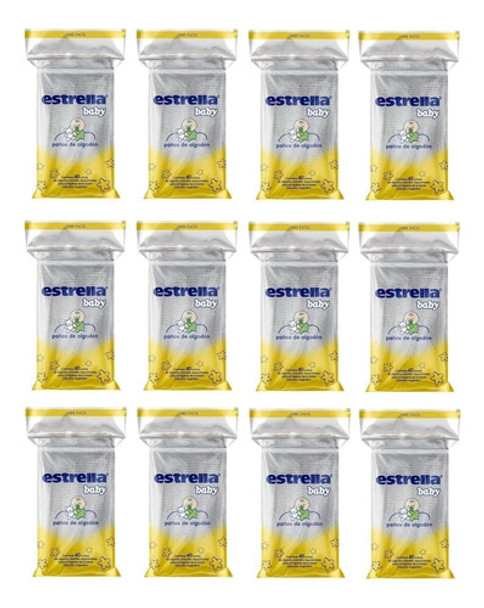 Estrella Baby Paños De Algodon 12 Packs X 40 Unidades! 0
