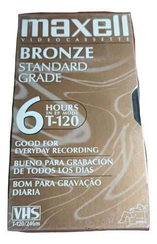 Cassette Vhs Maxell T-120 Original Nuevo 0