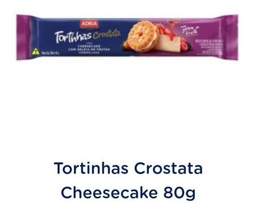 Tortinhas Crostatas Cheesecake Fr. Vermelhas 80gr- Kit Com 9 0