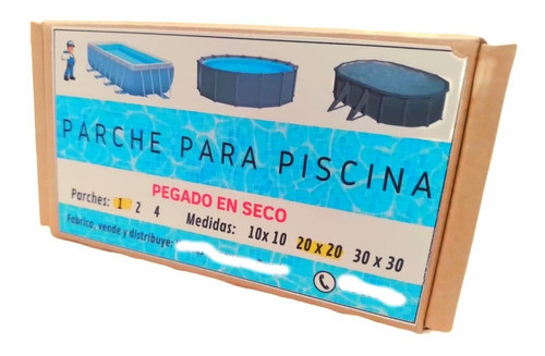 Parche Piscina Vinilo 30 X 30 Cms Unico!! 2 Unid 0