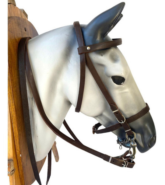 Combo Cabezada Y Riendas Suela Mas Bajador Con Cogotera 0