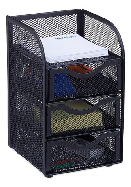 Organizador Escritorio Cajonera Metal 3 Cajones 13x13x20 Cm 0 Organizador Escritorio Cajonera Metal 3 Cajones 13x13x20 Cm 0