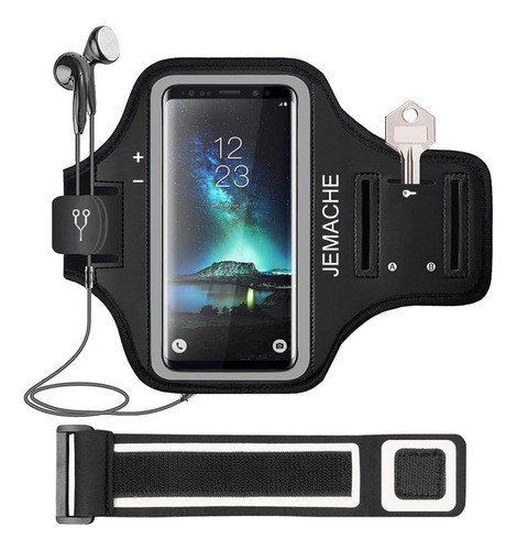 Funda D/ejercicio Con Llavero Jemache Para Galaxy S20/10/9/8 0