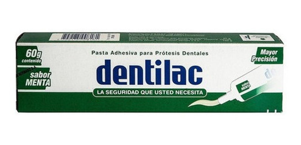 Dentilac Adhesivo Sabor Menta X 40 Gramos 0