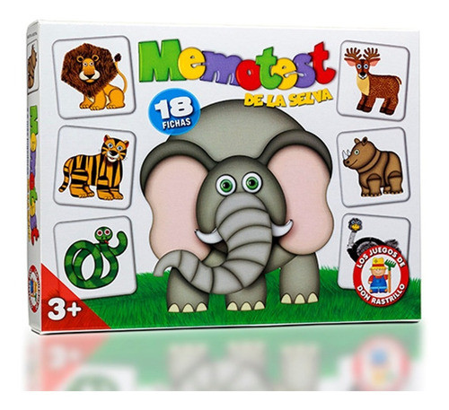 Juego De Mesa Infantil Memotest De La Selva Ruibal 0