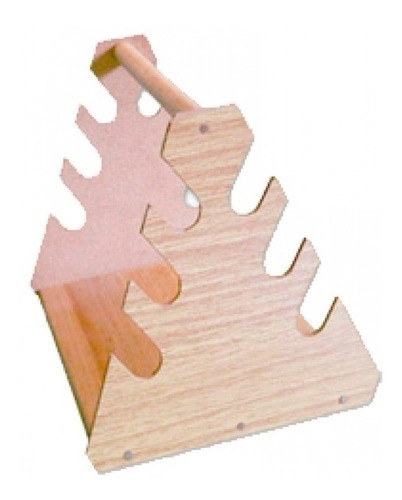 Suporte Triangular De Madeira Para Pipetas - 12 Pipetas - Rc 0