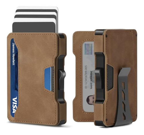 Cartera Delgada Para Hombre, Cartera Minimalista 0