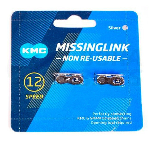 Cierre Conector Rapido Cadena 12v Missinglink Kmc Silver 0