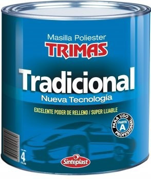 Masilla Plastica Poliester Trimas 0,50 Kg. De Sinteplast 0