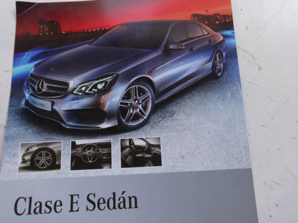 Folleto Publicitario Mercedes Benz Clase E Sedan Auto 2013 0